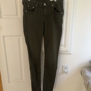 Rag and bone army green jeans